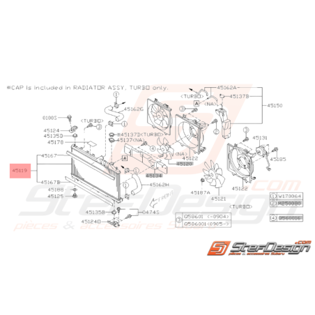 Radiateur Origine Subaru WRX 2008 - 201034183