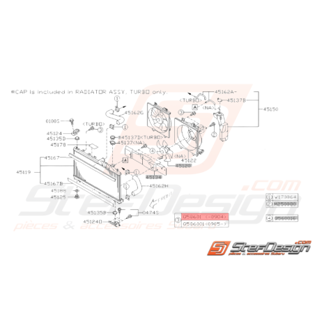 Vis Taraudeuse Origine Subaru WRX STI 2008 - 04/200934231