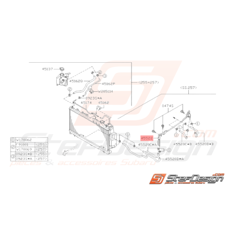 Tuyau Complet d'Huile Origine Subaru STI 2011 - 201434269