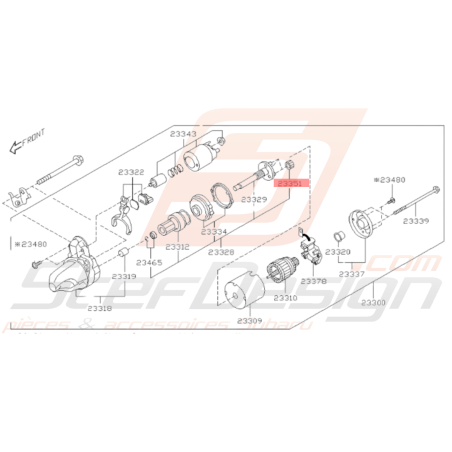 Engrenage de Démarreur Origine Subaru WRX 08 - 10 BRZ 13 - 1934291