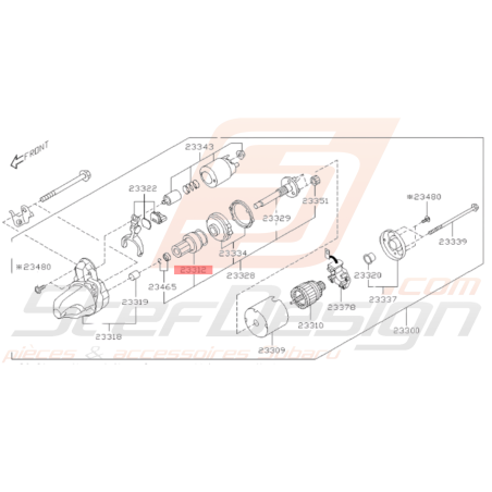 Embrayage Écrou Libre Complet Origine Subaru BRZ 2013 - 201934294