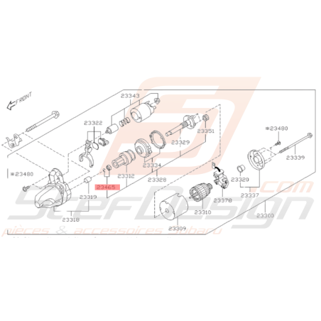 Butée de Démarreur Origine Subaru GT 07/97-00 WRX 08-10 BRZ 13-19 FORESTER 97-02/05-0734295