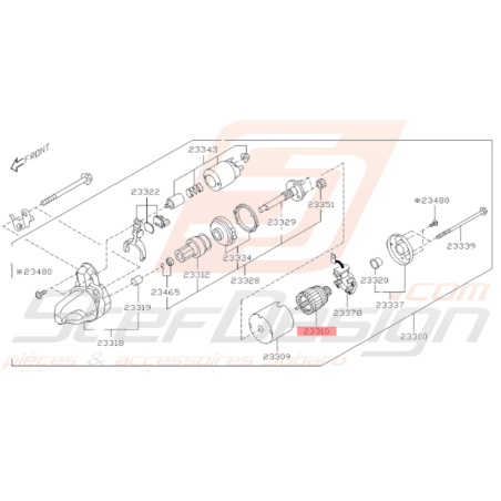 Induit de Démarreur Origine Subaru WRX 08-10 BRZ 13-19 FORESTER 05-0734297
