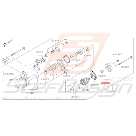 Couvercle de Démarreur Origine Subaru WRX 08-10 BRZ 13-19 FORESTER 05-0734299