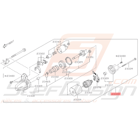 Démarreur Origine Subaru BRZ 2013 - 201934303