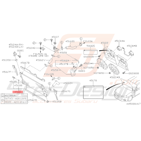Radiateur Moteur Origine Subaru BRZ 2013 - 201934308