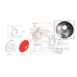 Disque de frein arrière...