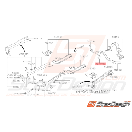 Support Butée de Tangage Origine Subaru WRX STI 2008 - 201434369