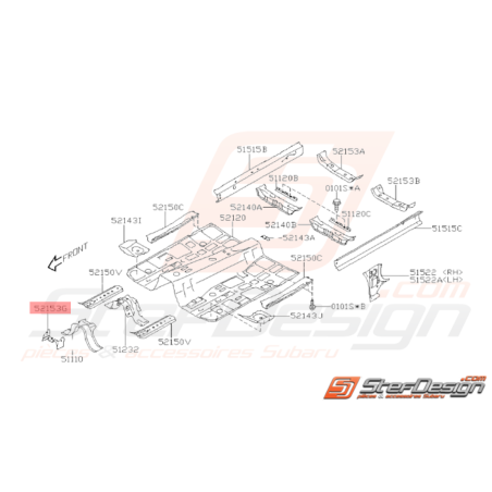 Support Tableau de Bord Origine Subaru WRX STI 2008 - 201434376