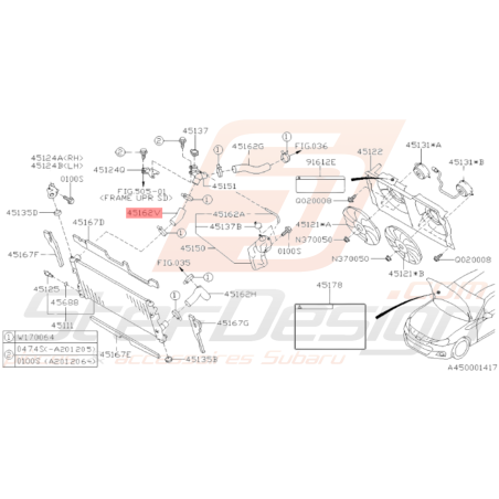 Durite de Radiateur Origine Subaru BRZ 2013 - 201934384