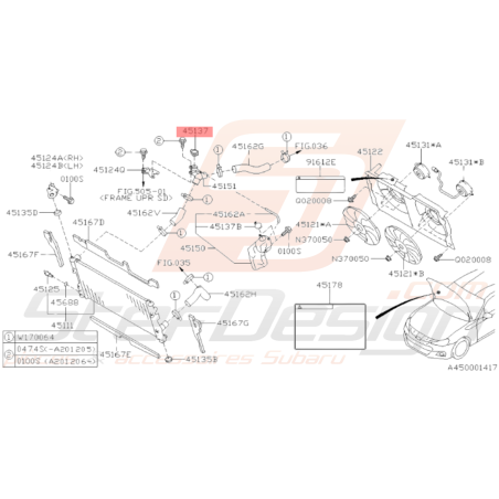 Bouchon de Radiateur Origine Subaru BRZ 2013 - 201934385