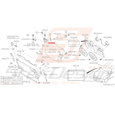 Orifice de Remplissage Radiateur Origine Subaru BRZ 2013 - 201934386