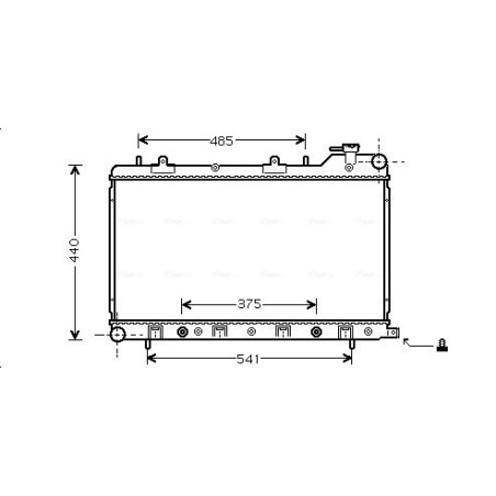 Radiateur pour subaru forester SG5 EJ20434389