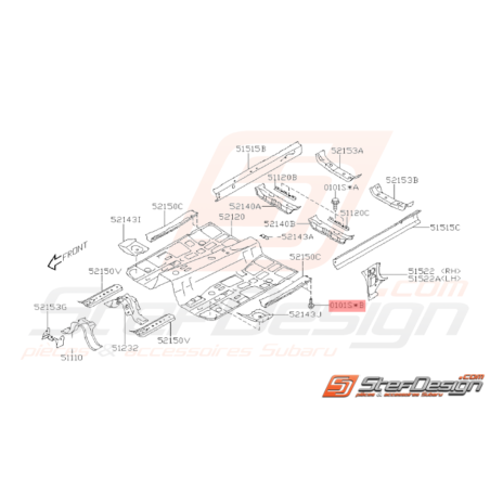 Vis de fixation Origine Subaru GT WRX STI BRZ34402