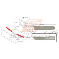 Moulure de calandre avant...