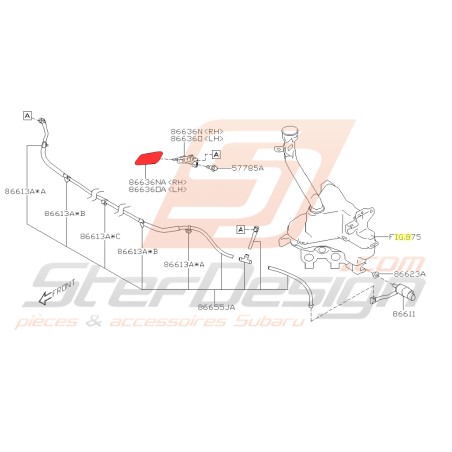 Cache lave phare avant pour subaru XV 201834468