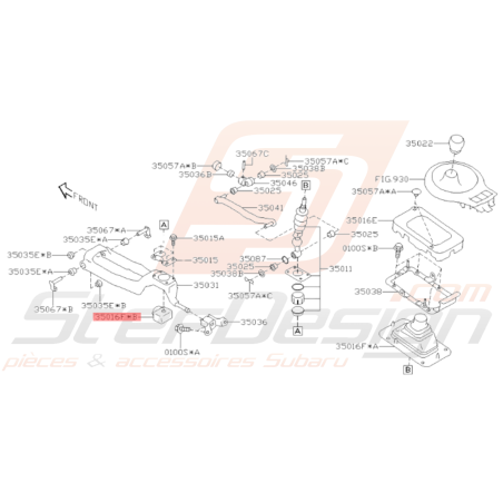 Soufflet Embase Levier De vitesse Origine Subaru BRZ 2013-201934484