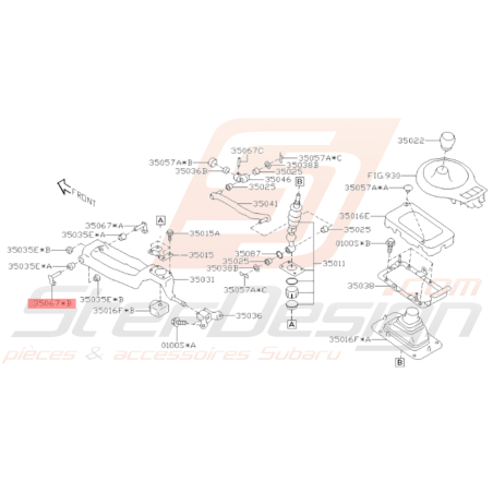 Levier Selecteur Origine Subaru BRZ 2013-201934489