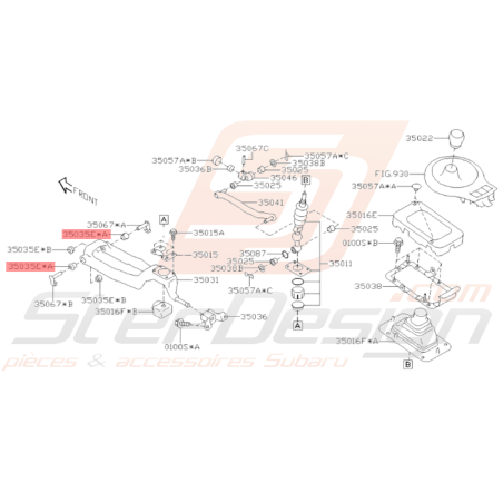 Manchon Levier Passage Vitesse Origine Subaru BRZ 2013-201934492