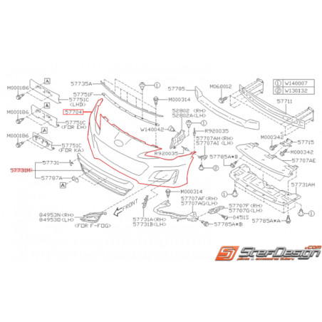 Pare choc avant BRZ  phase 2 2017+34593