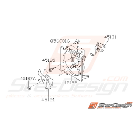 Schéma de Ventilateur Moteur Origine Subaru WRX STI 2006 - 200734599