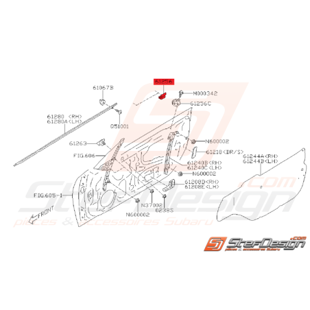 Patin de vitre Origine Subaru BRZ et Toyota GT8634600