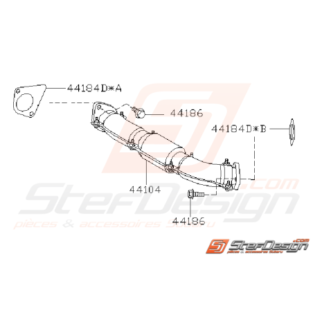 Schéma de Crosspipe Origine SUBARU STI 2008 - 201434627