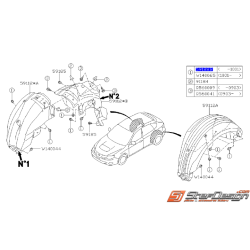 Pare boue arrière côté...