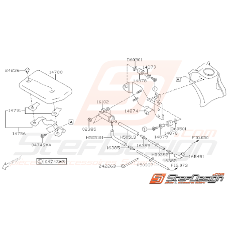 Schéma de Solénoïde Origine SUBARU WRX STI 2001 - 200234922