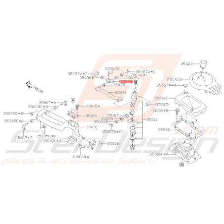 Raccord Levier De Vitesse Origine Subaru BRZ 2013-201934944