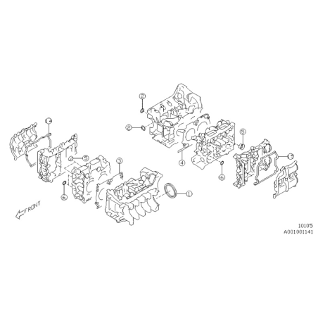 Pochette joints moteur SUBARU BRZ -TOYOTA GT-8634974