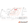 Agrafe fixation lèche-vitre Origine Subaru GT 93-00 WRX STI 01-07 BRZ 13-19 Forester Turbo 97-0234990