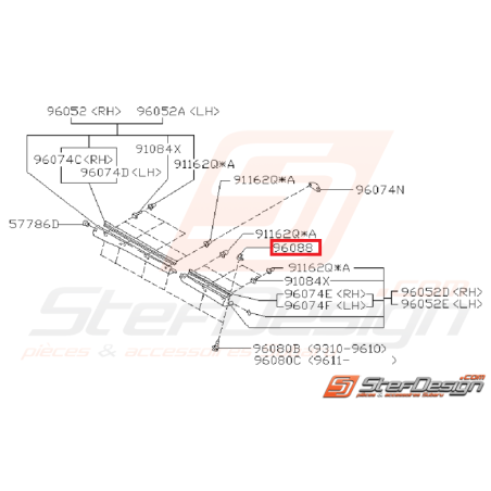 Clips Origine Subaru GT 93 - 00 WRX STI 01 - 03 BRZ 13 - 1934992