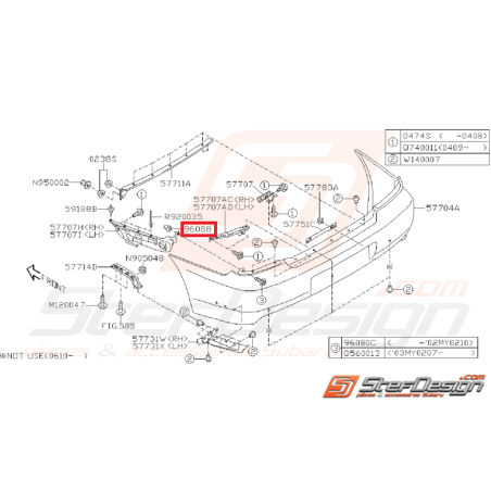 Clips Origine Subaru GT 93 - 00 WRX STI 01 - 03 BRZ 13 - 1934995
