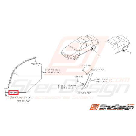 Clips Origine Subaru GT 93 - 00 WRX STI 01 - 03 BRZ 13 - 1934999
