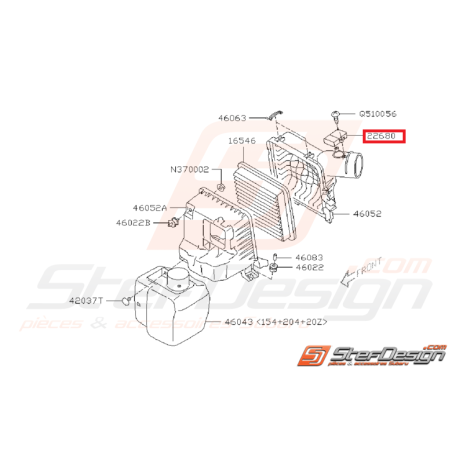 Débitmètre Origine Subaru WRX 2008 - 2010 STI 2008 - 201935047