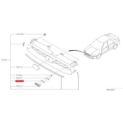 plaque acier logo de calandre