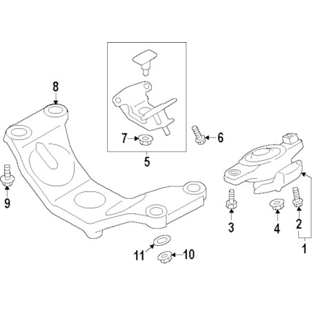 Support boite de vitesse SUBARU brz /TOYOTA gt 8635074