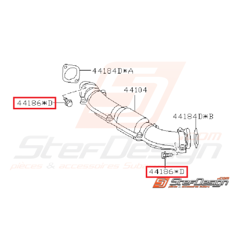 Vis d échappement pour collecteur, up pipe et turbo vis supérieur35103