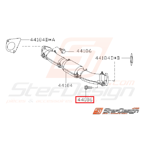 Vis d échappement pour collecteur, up pipe et turbo vis supérieur35105