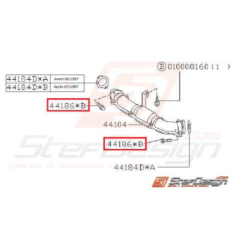 Vis d échappement pour collecteur, up pipe et turbo vis supérieur35107