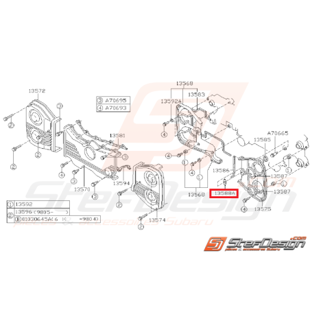Joint de Carter Distribution Origine Subaru GT WRX STI FORESTER35121