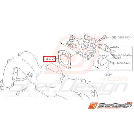 Joint de papillon Subaru impreza GT 99-0035133