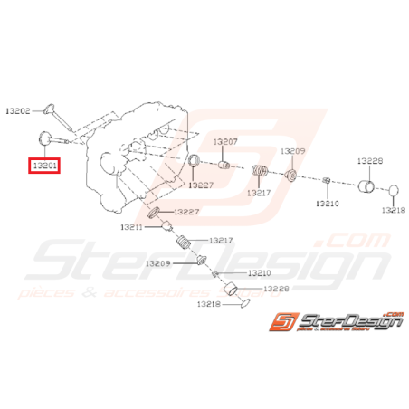 Soupape d'admission subaru GT 99-00 WRX 01-0335135