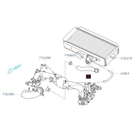 Durite dump valve origine subaru WRX/STI 01-0535172