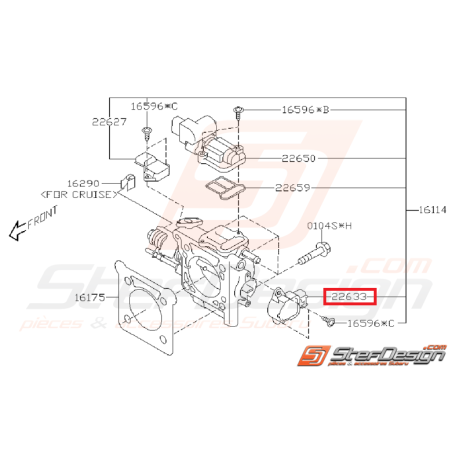 Capteur position du papillon d'admission Subaru WRX/STI 01-0535180