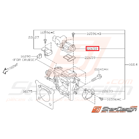 Moteur pas à pas de ralenti  SUBARU WRX et STI 01-05 Forester Turbo 05/00-0235217