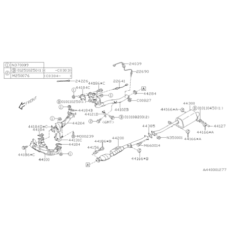 Joint d'échappement sortie turbo twinscroll (montage spécifique )35254