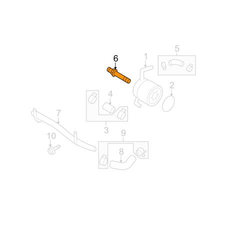 Connecteur refroidisseur d'huile BRZ-GT8635266