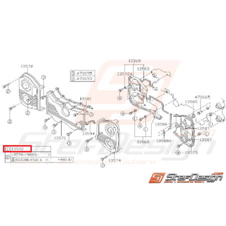 Support Carter Distribution Origine Subaru GT 93-00 WRX STI 01-19 FORESTER 97-02/05-0735270
